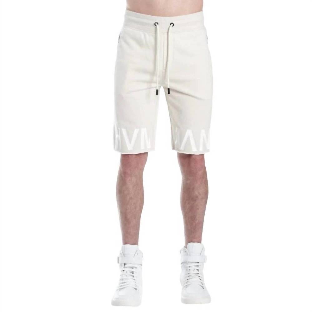 NEW HVMAN french terry sweatshort in cream